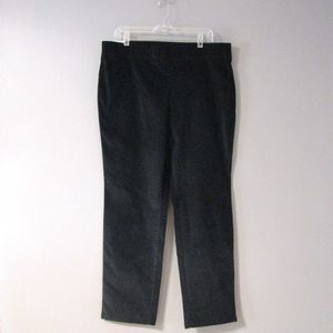 NEW Rafaella Stretch Black Velveteen Pull On Pants